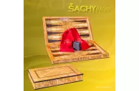 Elegancki włoski Backgammon Giglio Asla